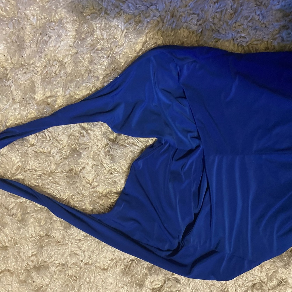 Basic blue halter top